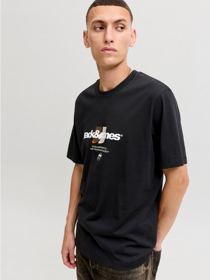 Jack & Jones Rundhalsshirt JCOCLUB GRAPHIC FRONT PRINT TEE SS CN Baumwolle, regular fit – Bild 2 von 5