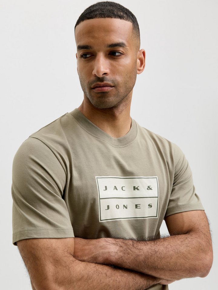 Jack & Jones Rundhalsshirt JCOFUSION BOX PRINT TEE SS CN SN Baumwolle, regular fit – Bild 3 von 5