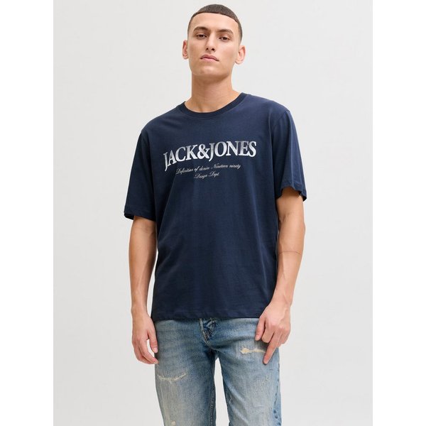 Jack & Jones Rundhalsshirt JJDEVIN DAYTONA PRINT TEE SS CREW NECK
