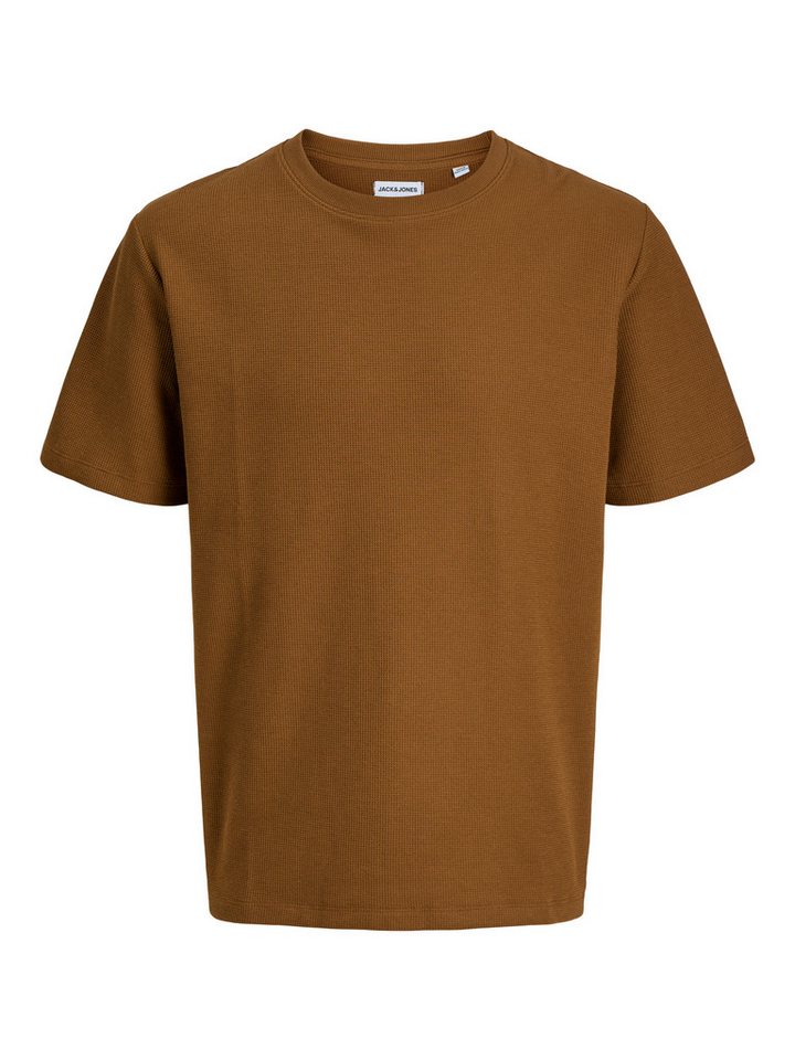 Jack & Jones Rundhalsshirt JJEAUSTIN TEE SS NOOS Materialmix, relaxed fit – Bild 5 von 5