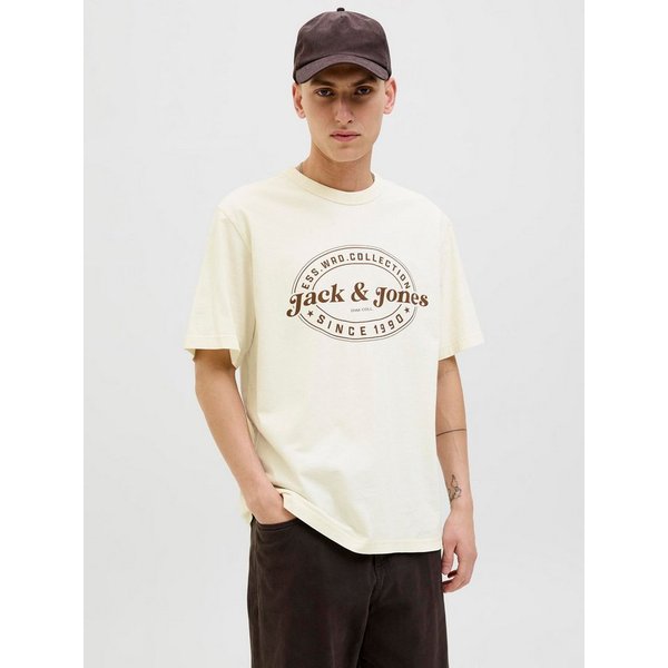 Jack & Jones Rundhalsshirt JJEDOVER PRINT TEE SS CREW NECK