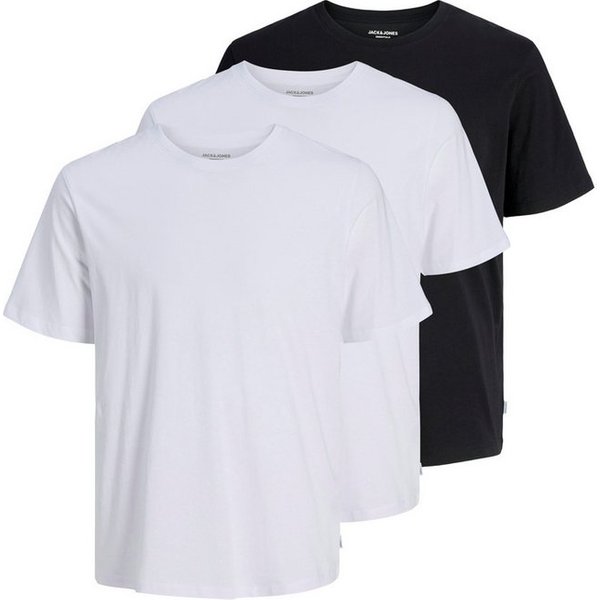Jack & Jones Rundhalsshirt JJEORGANIC BASIC TEE SS O-NE 3PK MP NOOS (Packung, 3-tlg)