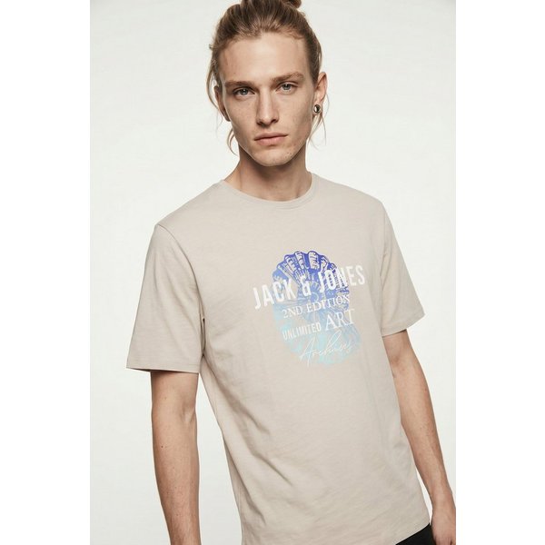 Jack & Jones Rundhalsshirt JJGRADIENT PRINT TEE SS CREW NECK