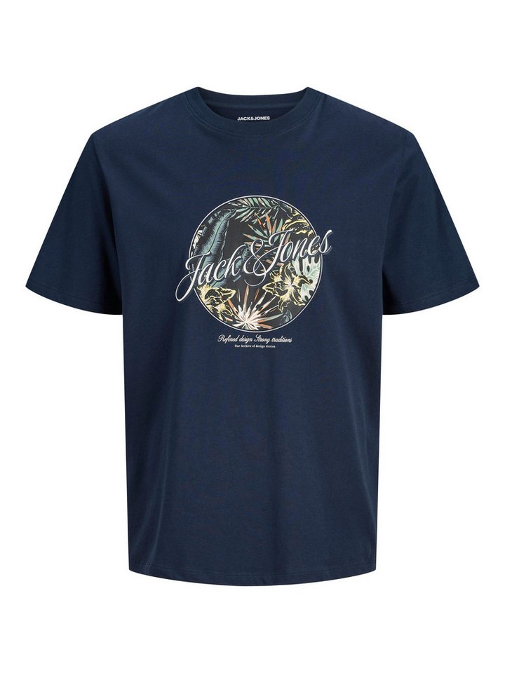 Jack & Jones Rundhalsshirt JJHONOLULU SHAPE TEE SS CREW NECK Baumwolle, regular fit – Bild 2 von 5