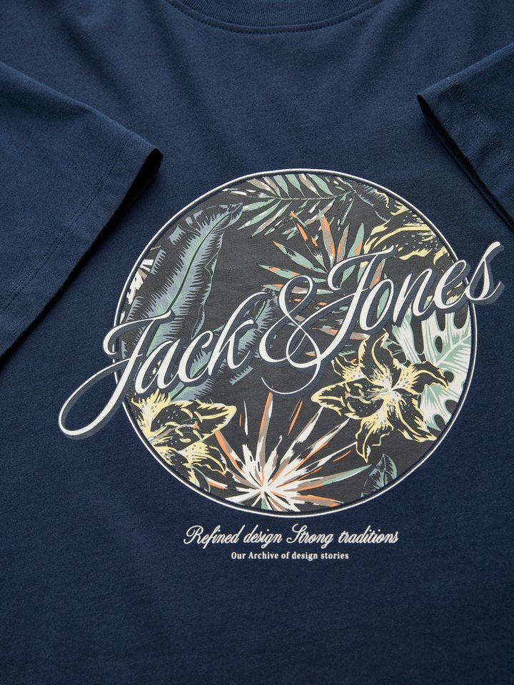 Jack & Jones Rundhalsshirt JJHONOLULU SHAPE TEE SS CREW NECK Baumwolle, regular fit – Bild 5 von 5