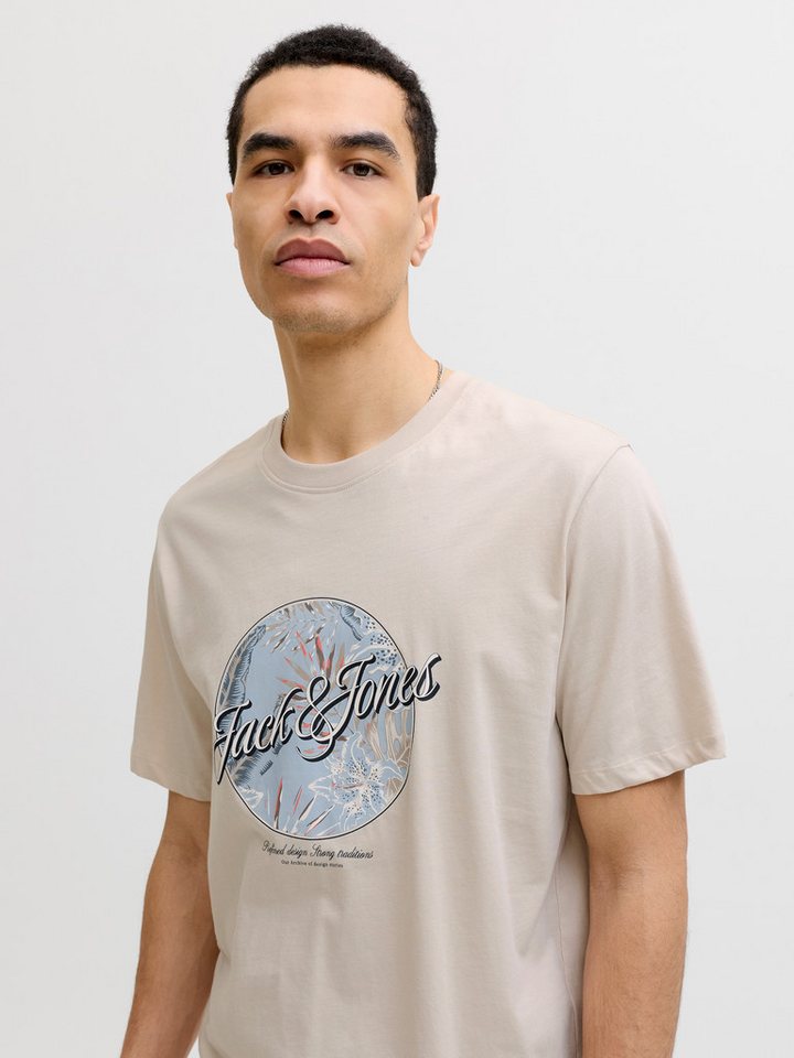 Jack & Jones Rundhalsshirt JJHONOLULU SHAPE TEE SS CREW NECK Baumwolle, regular fit – Bild 2 von 5