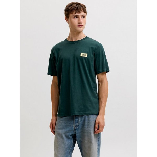 Jack & Jones Rundhalsshirt JJRUSH TEE SS CREW NECK SN Baumwolle, regular fit