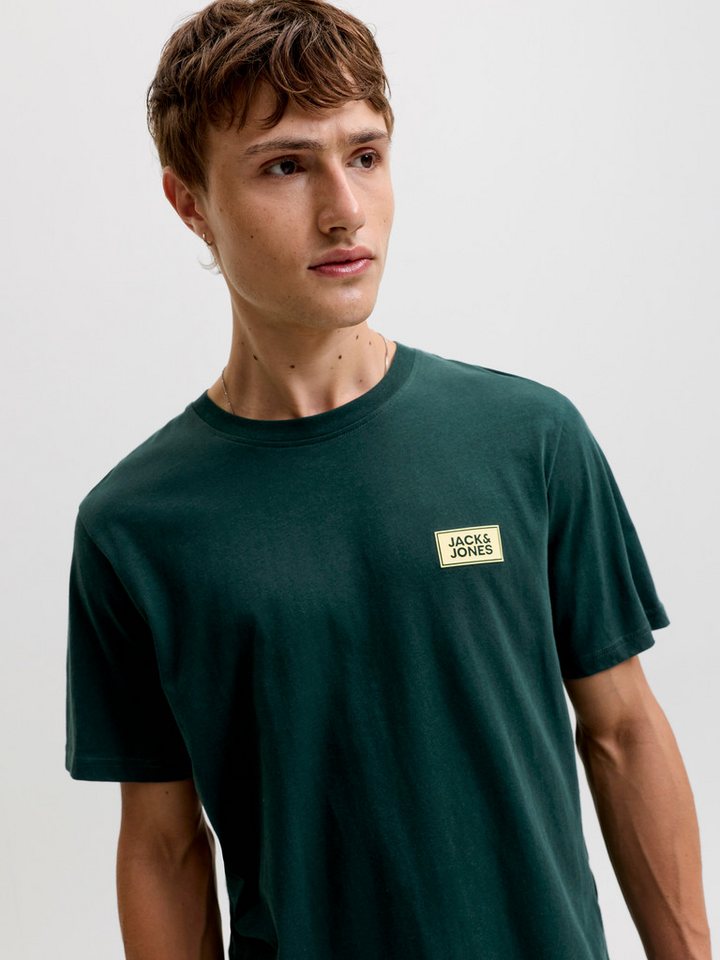 Jack & Jones Rundhalsshirt JJRUSH TEE SS CREW NECK SN Baumwolle, regular fit – Bild 2 von 5