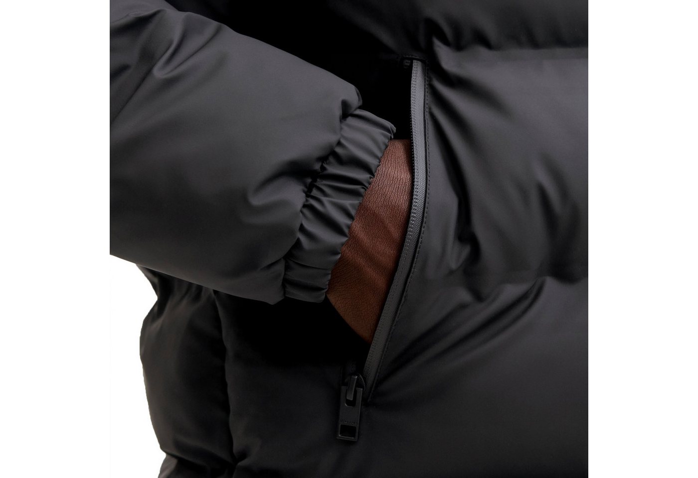 Jack & Jones Steppjacke Elements PU Puffer SN mit verstellbarer Kapuze – Bild 5 von 5
