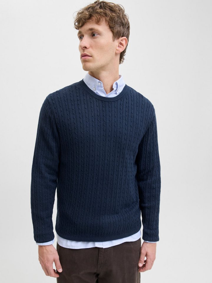 Jack & Jones Strickpullover JJEEMIL KNIT CABLE CREW NECK NOOS – Bild 2 von 5