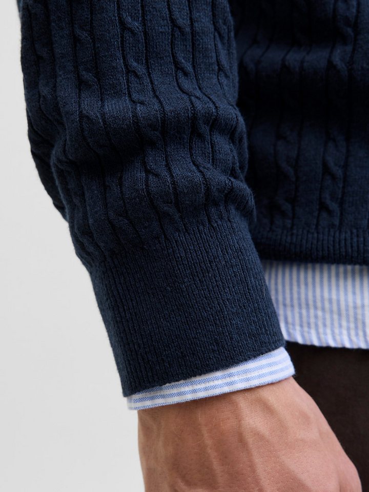 Jack & Jones Strickpullover JJEEMIL KNIT CABLE CREW NECK NOOS – Bild 4 von 5