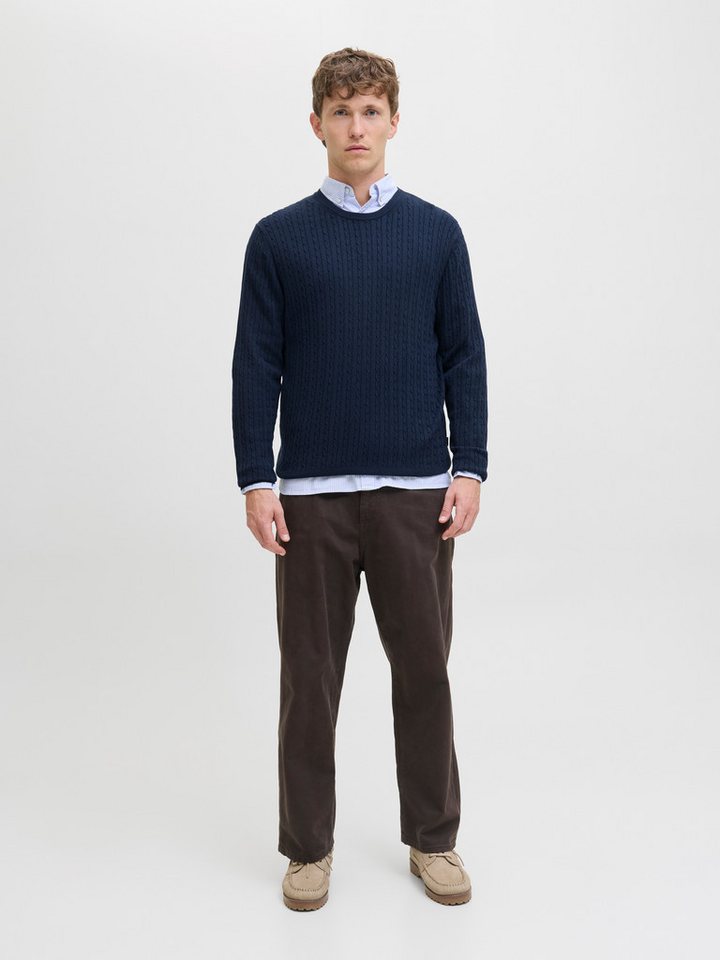 Jack & Jones Strickpullover JJEEMIL KNIT CABLE CREW NECK NOOS – Bild 5 von 5