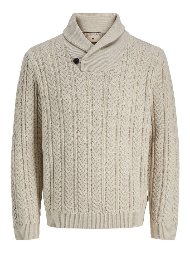 Jack & Jones Strickpullover JPRBLUSEAN KNIT CABLE SHAWL NECK – Bild 5 von 5