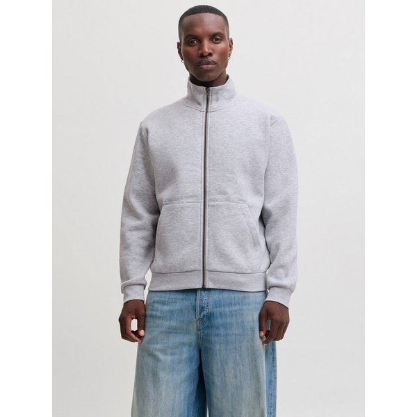 Jack & Jones Sweatjacke JJEBRADLEY SWEAT ZIP HN NOOS Materialmix, regular fit