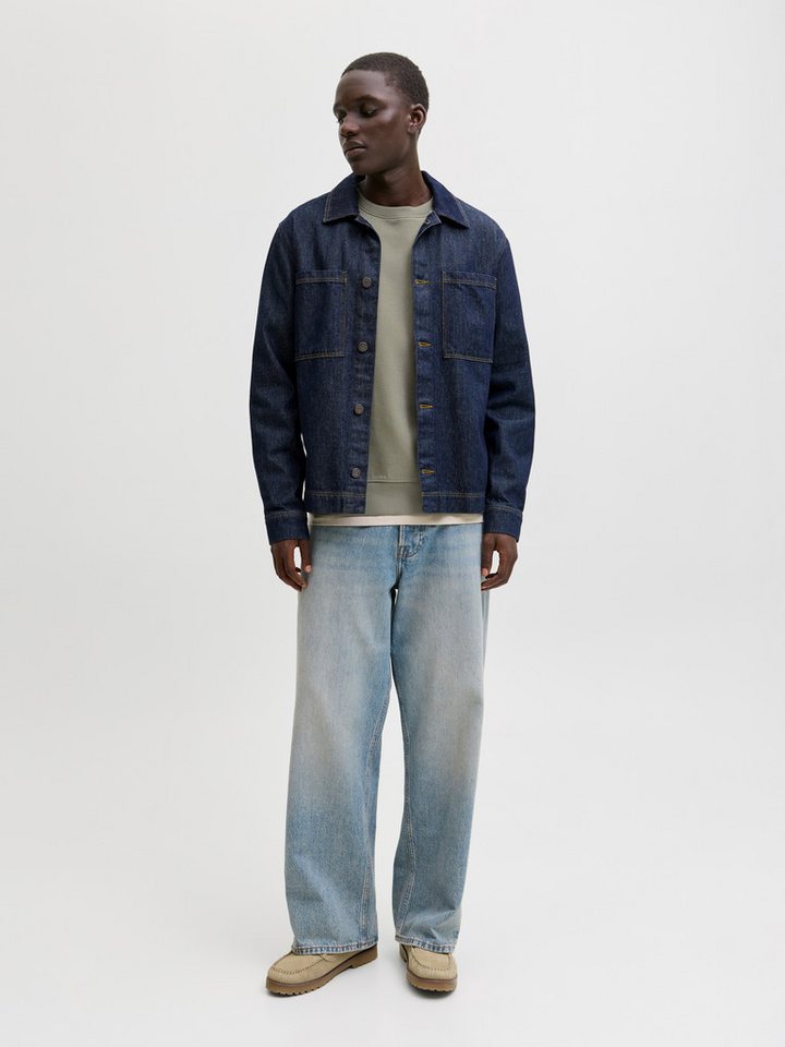 Jack & Jones Sweatshirt JJESTAR BASIC SWEAT CREW NECK NOOS Baumwollmischung, locker geschnitten – Bild 5 von 5