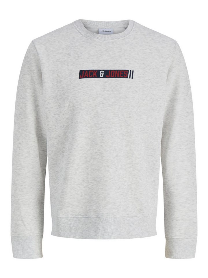 Jack & Jones Sweatshirt JJMUNK SWEAT CREW NECK Materialmix, normal geschnitten – Bild 3 von 5