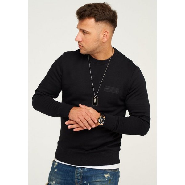 Jack & Jones Sweatshirt POPS SWEAT CREW NECK Sweatpullover Casual Basic Shirt Unifarben Baumwollmischung