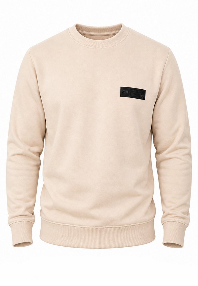 Jack & Jones Sweatshirt Pullover - Rundhalspullover mit Crew-Neck im Regular Fit für Herren Männer Sweatpullover mit Logo-Patch aus Baumwollmischung – Bild 2 von 5