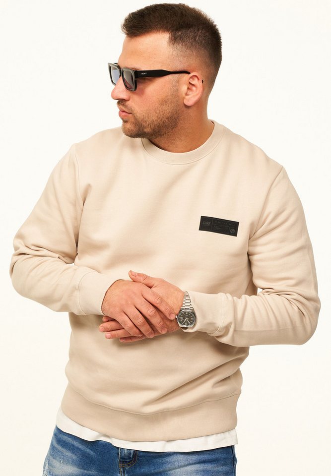 Jack & Jones Sweatshirt Pullover - Rundhalspullover mit Crew-Neck im Regular Fit für Herren Männer Sweatpullover mit Logo-Patch aus Baumwollmischung – Bild 3 von 5