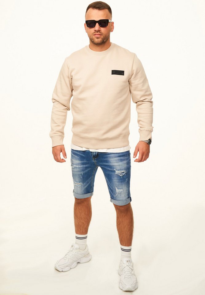 Jack & Jones Sweatshirt Pullover - Rundhalspullover mit Crew-Neck im Regular Fit für Herren Männer Sweatpullover mit Logo-Patch aus Baumwollmischung – Bild 5 von 5