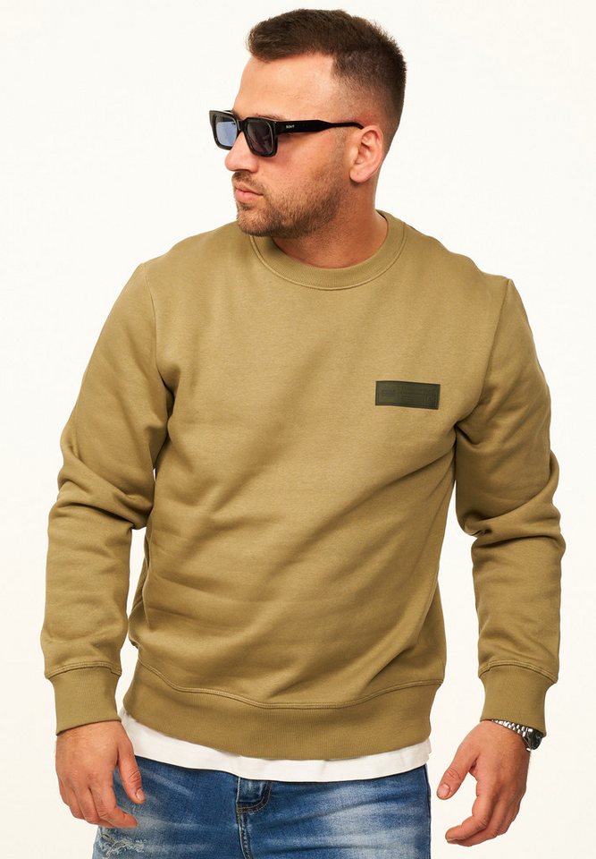 Jack & Jones Sweatshirt Pullover - Rundhalspullover mit Crew-Neck im Regular Fit für Herren Männer Sweatpullover mit Logo-Patch aus Baumwollmischung – Bild 2 von 5
