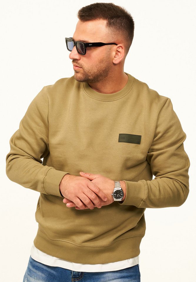 Jack & Jones Sweatshirt Pullover - Rundhalspullover mit Crew-Neck im Regular Fit für Herren Männer Sweatpullover mit Logo-Patch aus Baumwollmischung – Bild 3 von 5