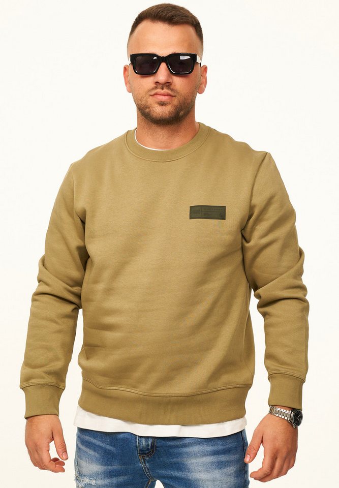 Jack & Jones Sweatshirt Pullover - Rundhalspullover mit Crew-Neck im Regular Fit für Herren Männer Sweatpullover mit Logo-Patch aus Baumwollmischung – Bild 4 von 5