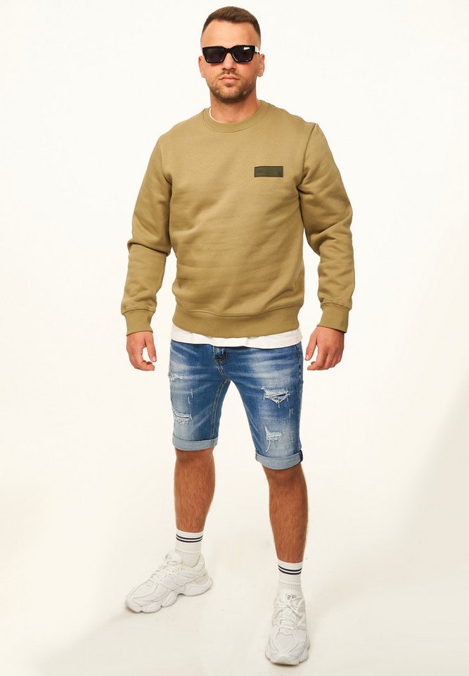 Jack & Jones Sweatshirt Pullover - Rundhalspullover mit Crew-Neck im Regular Fit für Herren Männer Sweatpullover mit Logo-Patch aus Baumwollmischung – Bild 5 von 5