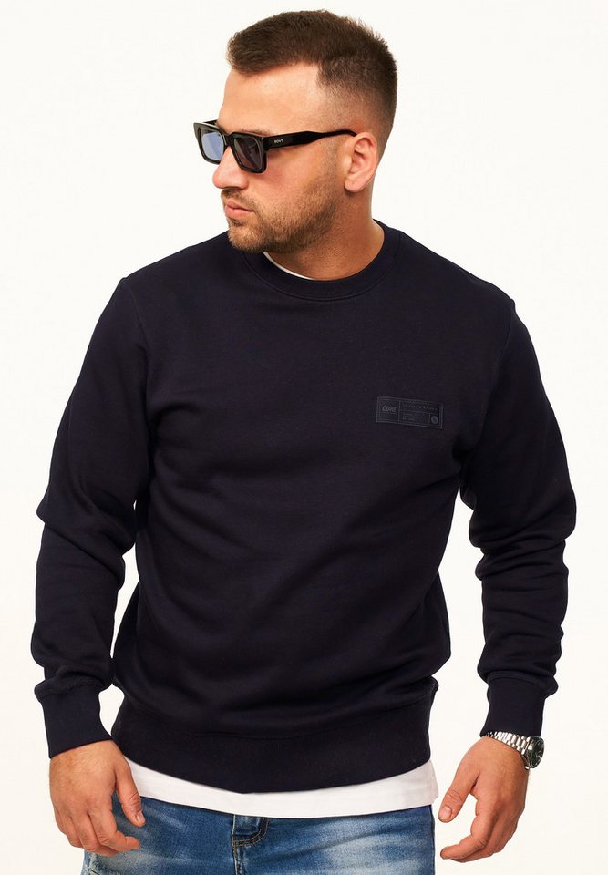 Jack & Jones Sweatshirt Pullover - Rundhalspullover mit Crew-Neck im Regular Fit für Herren Männer Sweatpullover mit Logo-Patch aus Baumwollmischung – Bild 4 von 5