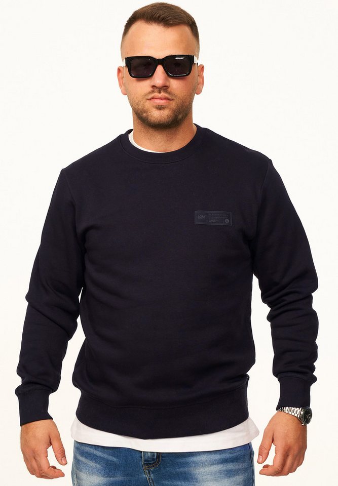 Jack & Jones Sweatshirt Pullover - Rundhalspullover mit Crew-Neck im Regular Fit für Herren Männer Sweatpullover mit Logo-Patch aus Baumwollmischung – Bild 5 von 5