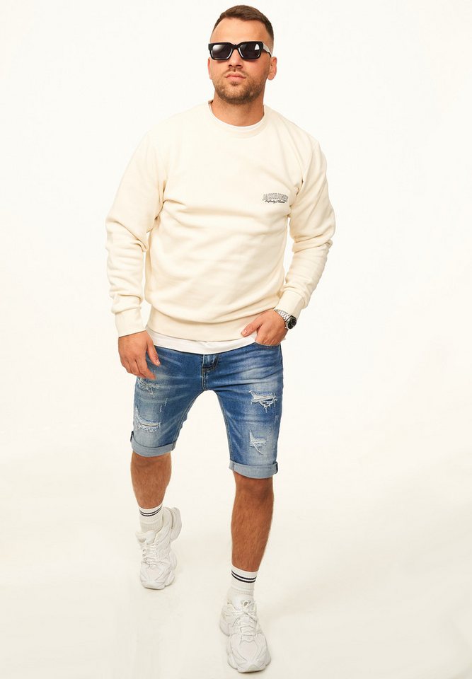 Jack & Jones Sweatshirt Pullover - Rundhalspullover mit Crew-Neck im Regular Fit für Herren Männer Sweatpullover mit Logo-Print aus Baumwollmischung – Bild 5 von 5