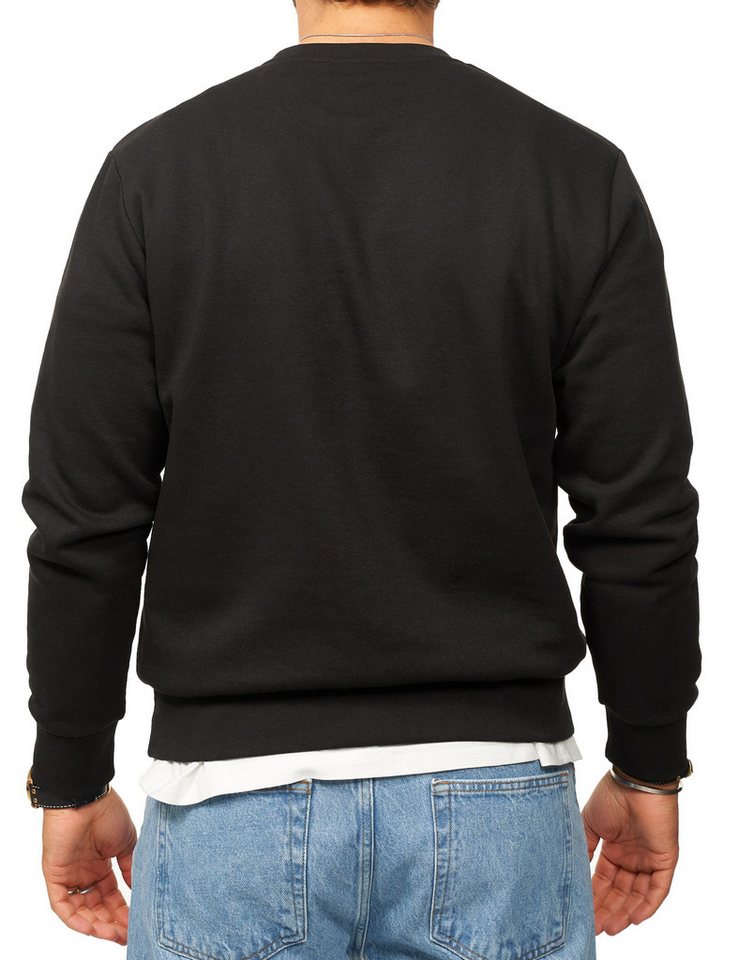 Jack & Jones Sweatshirt Rundhalspullover als Crew Neck im Regular Fit Herren Pullover mit Logopatch – Bild 5 von 5
