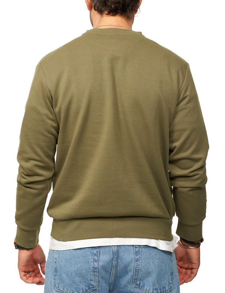 Jack & Jones Sweatshirt Rundhalspullover als Crew Neck im Regular Fit Herren Pullover mit Logopatch – Bild 5 von 5