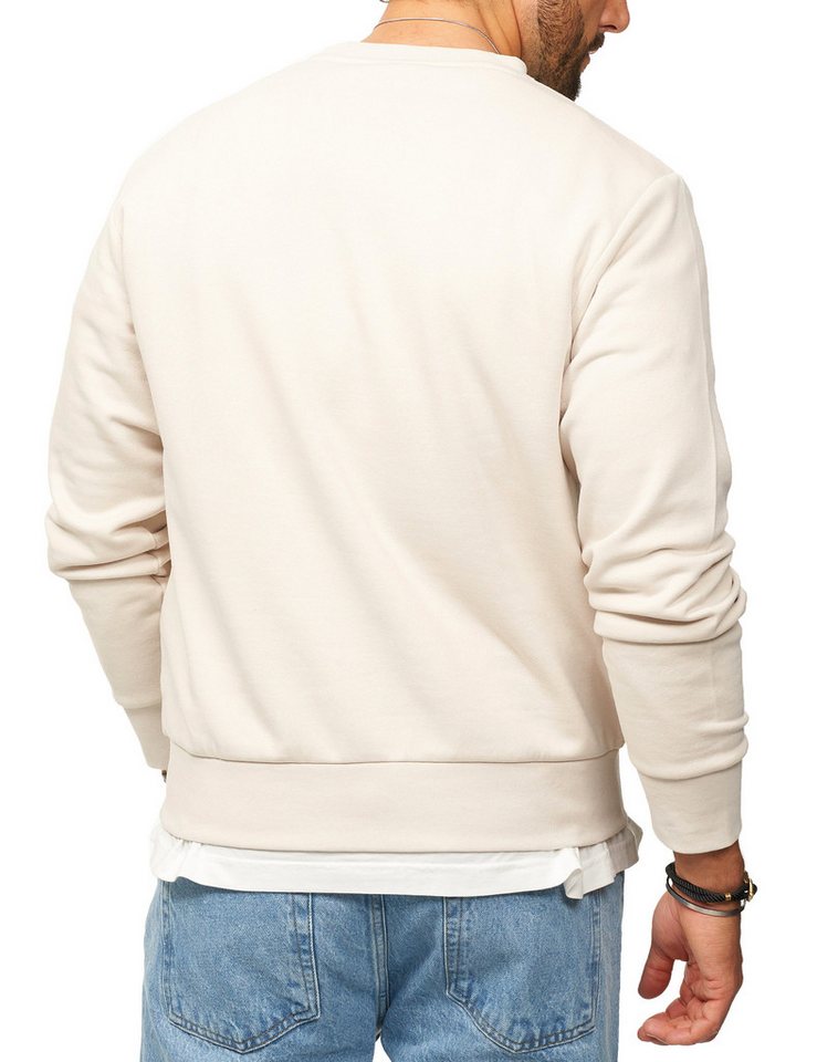 Jack & Jones Sweatshirt Rundhalspullover als Crew Neck im Regular Fit Herren Pullover mit Logopatch – Bild 5 von 5