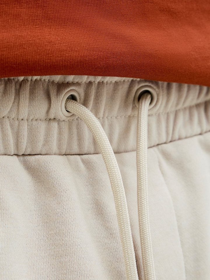 Jack & Jones Sweatshorts JPSTGORDON mit elastischem Bund unifarben, modisch, regular fit, Webstoff – Bild 3 von 5
