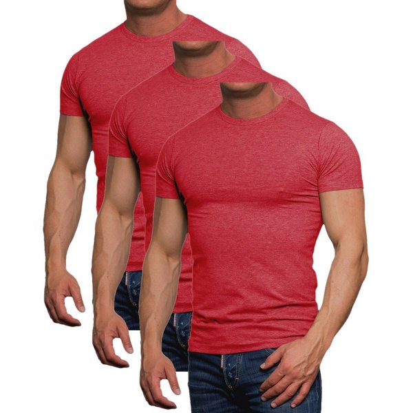 Jack & Jones T-Shirt (3er-Pack) Basic mit Rundhalsausschnitt