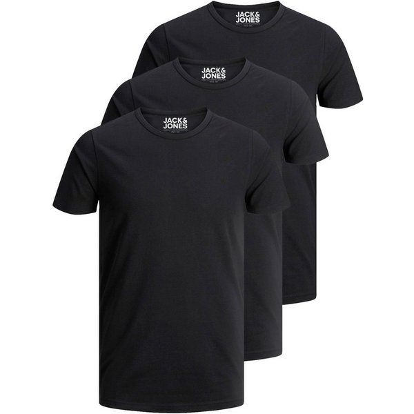 Jack & Jones T-Shirt Basic O-Neck (3-tlg., 3er Pack) etwas länger geschnitten, nicht zu kurz