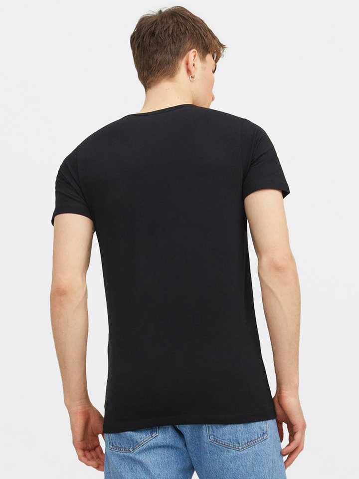 Jack & Jones T-Shirt Basic O-Neck (3-tlg., 3er Pack) etwas länger geschnitten, nicht zu kurz – Bild 4 von 5