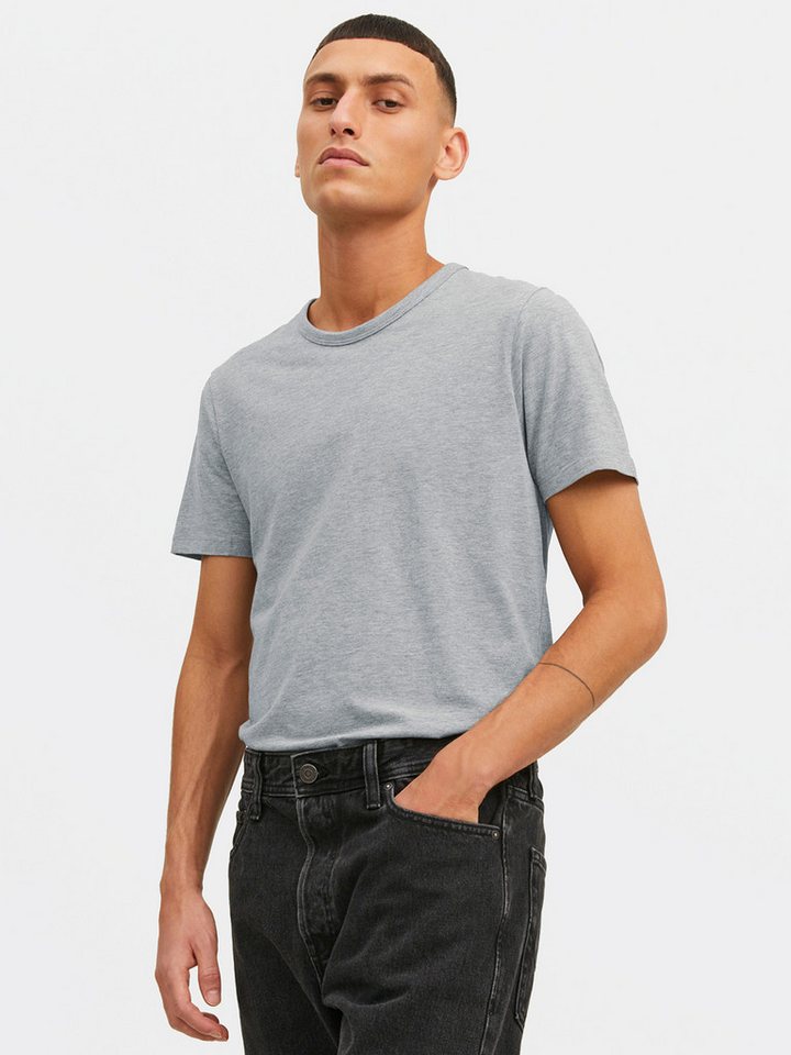 Jack & Jones T-Shirt Basic O-Neck (3-tlg., 3er Pack) etwas länger geschnitten, nicht zu kurz – Bild 5 von 5