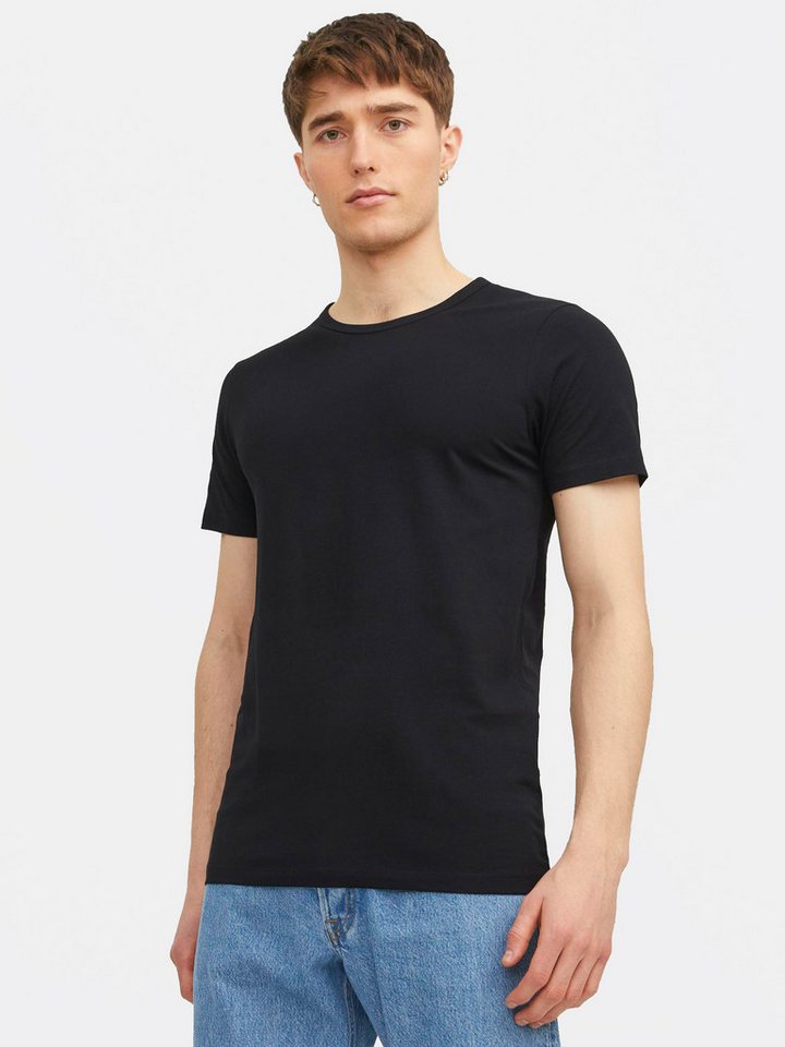 Jack & Jones T-Shirt Basic O-Neck (3-tlg., 3er Pack) etwas länger geschnitten, nicht zu kurz – Bild 5 von 5