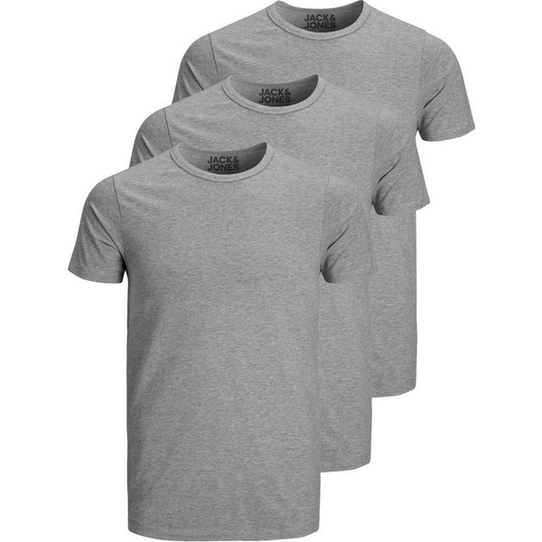 Jack & Jones T-Shirt Basic O-Neck (3-tlg., 3er Pack) etwas länger geschnitten, nicht zu kurz