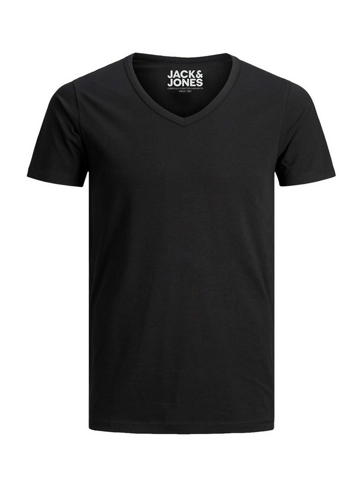 Jack & Jones T-Shirt Basic V-Neck (3-tlg., 3er Pack) etwas länger geschnitten, nicht zu kurz – Bild 3 von 5