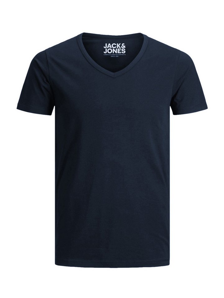 Jack & Jones T-Shirt Basic V-Neck (3-tlg., 3er Pack) etwas länger geschnitten, nicht zu kurz – Bild 4 von 5