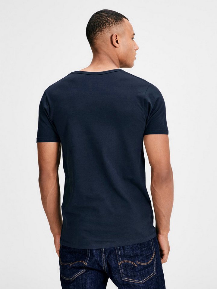 Jack & Jones T-Shirt Basic V-Neck (3-tlg., 3er Pack) etwas länger geschnitten, nicht zu kurz – Bild 4 von 5