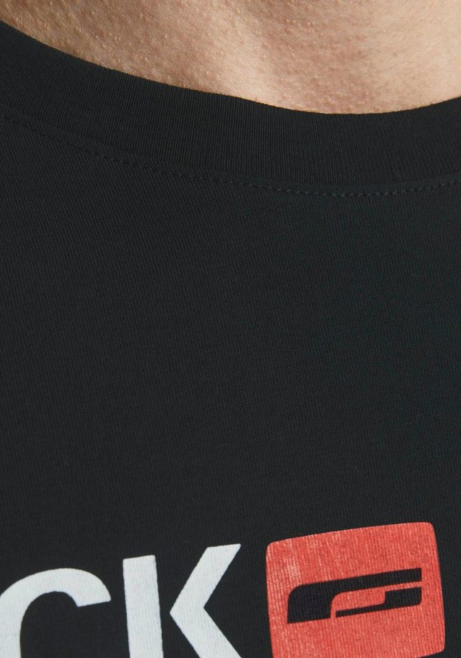 Jack & Jones T-Shirt JJECORP mit Print, vielseitig kombinierbar für den Alltag Logodruck, modisch, regular fit, Baumwolle, Rundhals – Bild 3 von 5