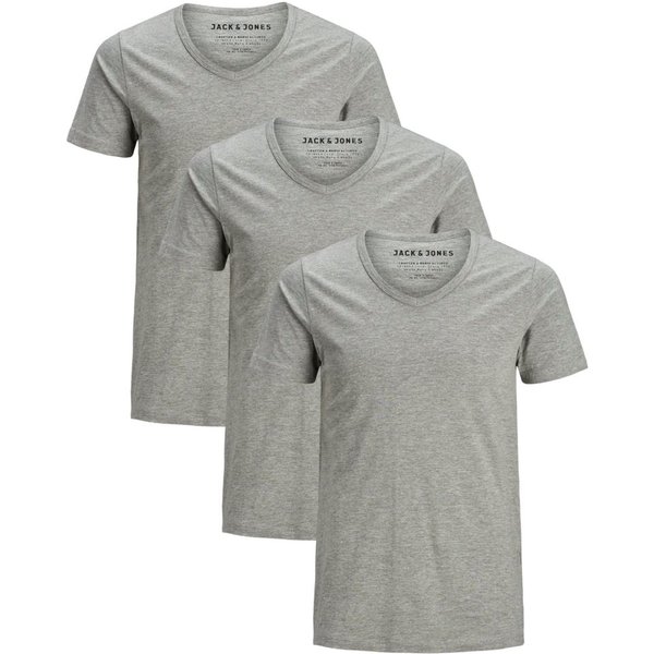 Jack & Jones T-Shirt (Spar-Set, 3er-Pack) in Unifarben