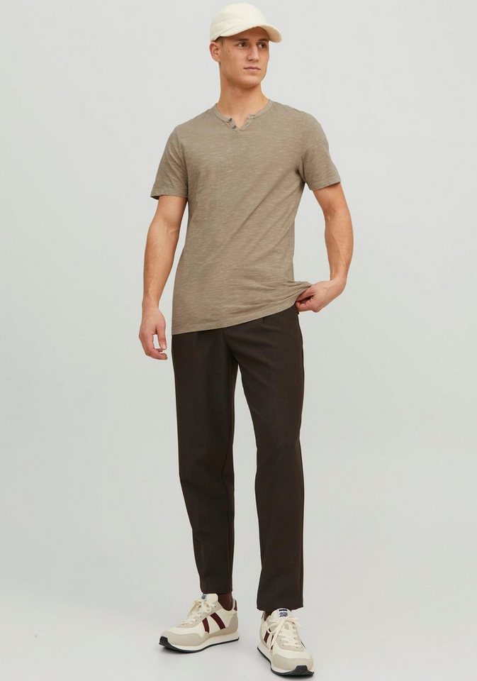 Jack & Jones T-Shirt SPLIT NECK TEE mit V-Ausschnitt – Bild 5 von 5
