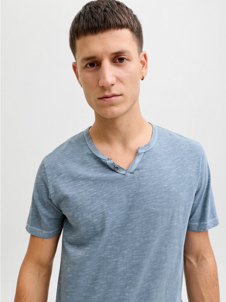 Jack & Jones T-Shirt SPLIT NECK TEE mit V-Ausschnitt – Bild 2 von 5