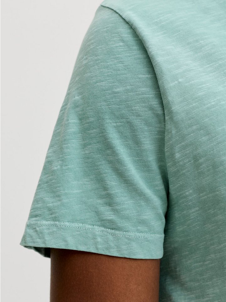 Jack & Jones T-Shirt SPLIT NECK TEE mit V-Ausschnitt – Bild 4 von 5