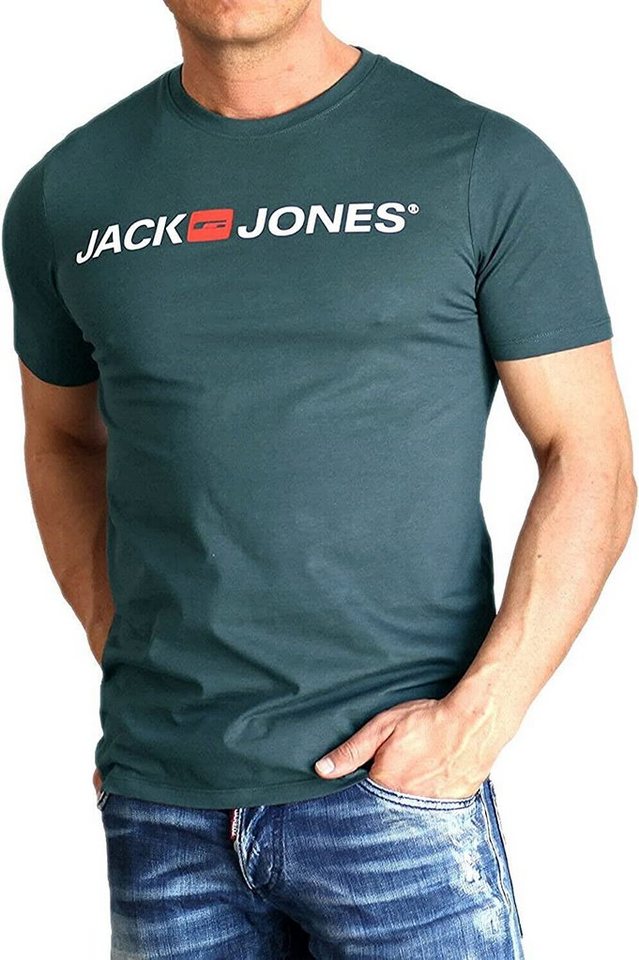 Jack & Jones T-Shirt Stilvolles Slim-Fit oder Regular Shirt mit Printdruck (3er-Pack) Printdruck – Bild 3 von 4